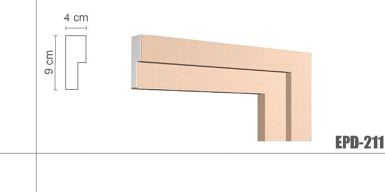 9x4 cm  Dış Cephe Söve | EPD-211