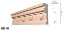 24 cm Genişlik 8 cm Yükseklik Dış Cephe Söve | DES-02