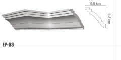 9,5 cm Genişlik Köpük Kartonpiyer | EP-03