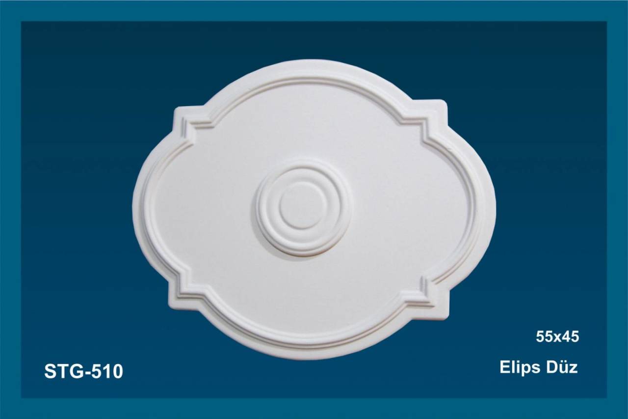 Elips Model Dekoratif Strafor Göbek | STG-510 (45x55 cm)