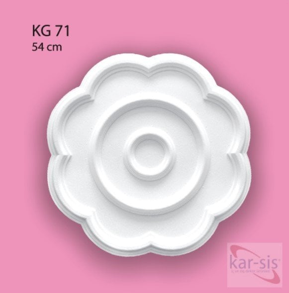Papatya Desenli Strafor Köpük Göbek | KG-71 (54 cm)