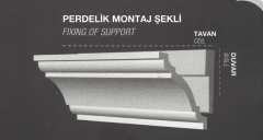 6,5 cm Genişliğinde Perdelik Köpük Kartonpiyer | EP-54