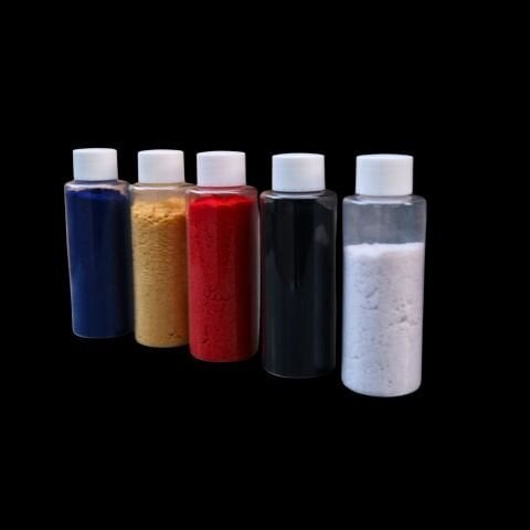 Karışık Renk 5'li Flok Tozu (Kadife Tozu) Seti