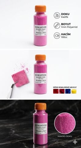 Pembe Kadife Tozu (Flok Tozu)