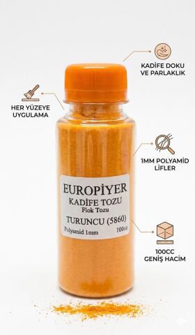 Turuncu Kadife Tozu (Flok Tozu)