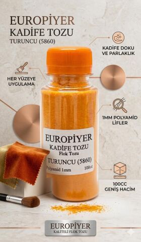 Turuncu Kadife Tozu (Flok Tozu)