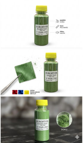 Fıstık Yeşil Kadife Tozu (Flok Tozu)